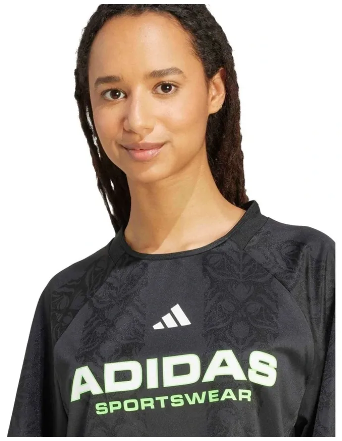 adidas Tiro x Common Goal Jacquard Tee in Black