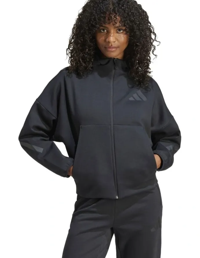 Adidas Z.N.E. Full-Zip Hoodie in Black
