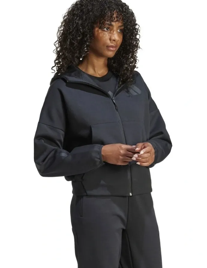 Adidas Z.N.E. Full-Zip Hoodie in Black