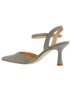 Alan Pinkus Genesis Heeled Shoes in Pewter Fabric