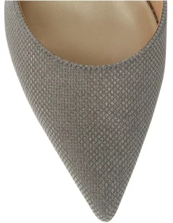 Alan Pinkus Genesis Heeled Shoes in Pewter Fabric