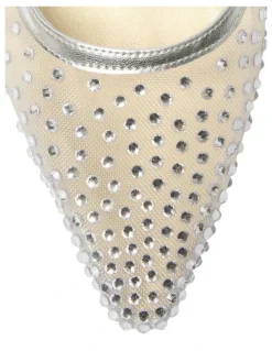 Alan Pinkus Sapphire Heeled Shoes in Silver Metallic