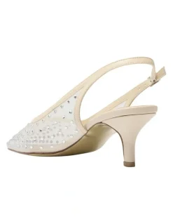 Alan Pinkus Sapphire Heeled Shoes in Ivory