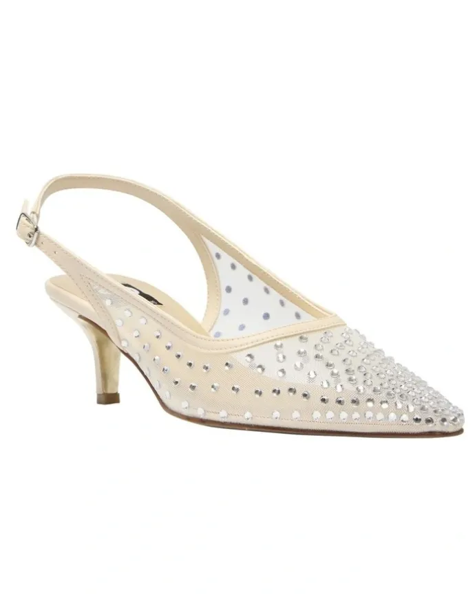 Alan Pinkus Sapphire Heeled Shoes in Ivory