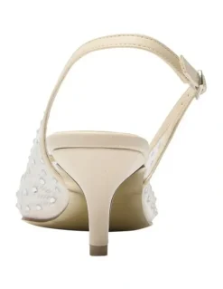 Alan Pinkus Sapphire Heeled Shoes in Ivory