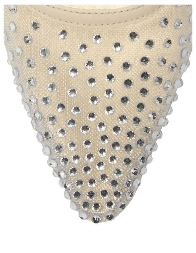 Alan Pinkus Sapphire Heeled Shoes in Ivory