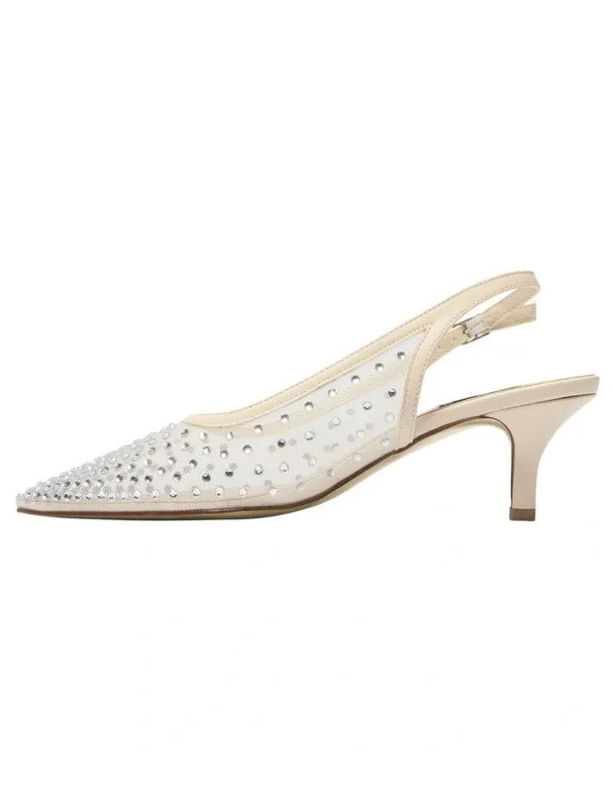 Alan Pinkus Sapphire Heeled Shoes in Ivory