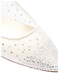 Alan Pinkus Spritz Ivory Satin Pump