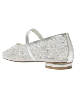 Alan Pinkus Topaz Ballet Flats in Silver Metallic