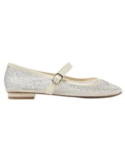Alan Pinkus Topaz Ballet Flats in Ivory