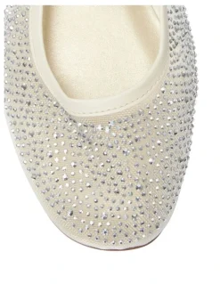 Alan Pinkus Topaz Ballet Flats in Ivory