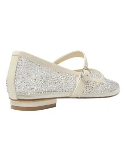 Alan Pinkus Topaz Ballet Flats in Ivory