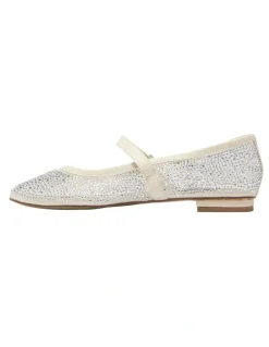 Alan Pinkus Topaz Ballet Flats in Ivory