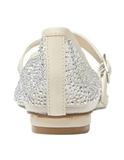 Alan Pinkus Topaz Ballet Flats in Ivory