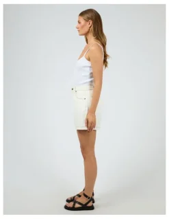 All About Eve Josie Short in White