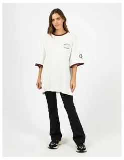 All About Eve Motion Oversized Tee in White