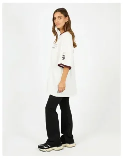 All About Eve Motion Oversized Tee in White