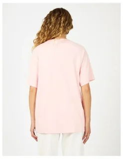 All About Eve Retro Relaxed Tee in Pink