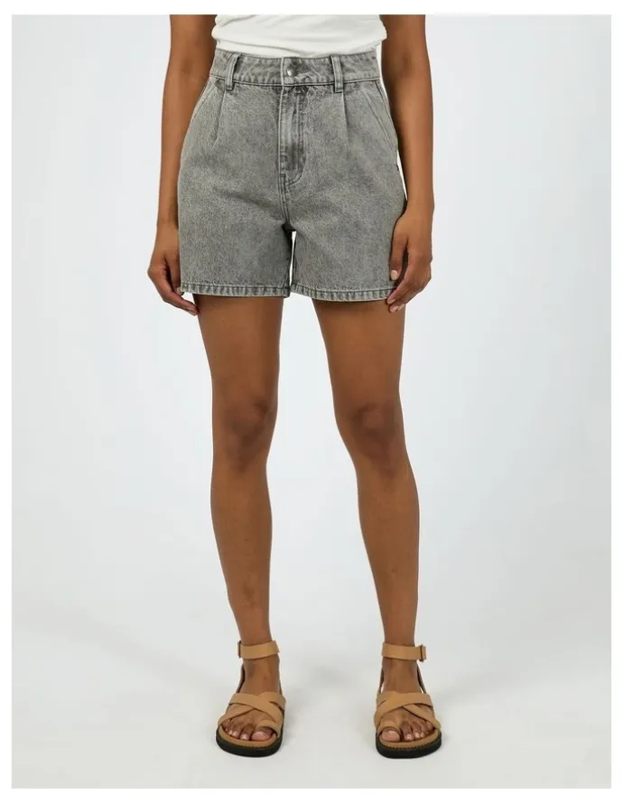 All About Eve Stevie Denim Short in grey