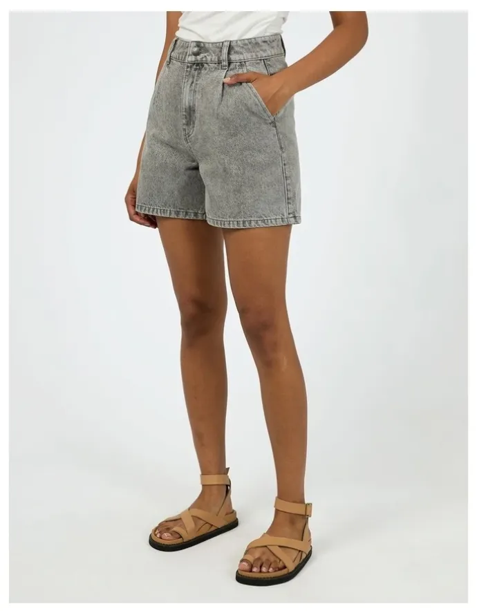 All About Eve Stevie Denim Short in grey