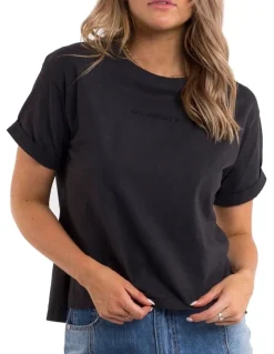 All About Eve Washed Tee in Washed Black