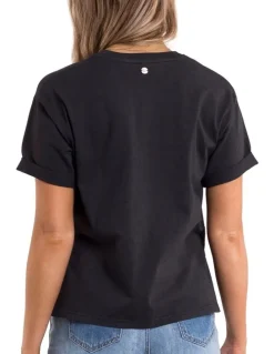 All About Eve Washed Tee in Washed Black