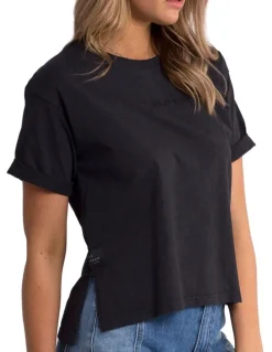 All About Eve Washed Tee in Washed Black