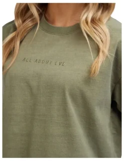 All About Eve Washed Tee in Khaki