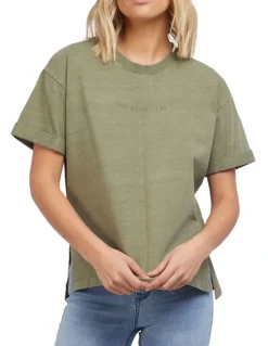 All About Eve Washed Tee in Khaki
