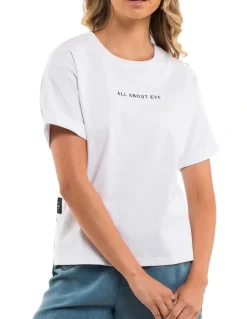 All About Eve Washed Tee in White