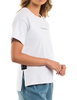 All About Eve Washed Tee in White