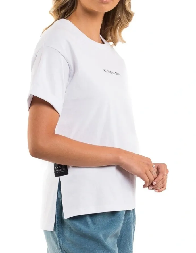 All About Eve Washed Tee in White