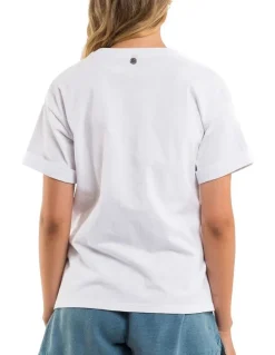 All About Eve Washed Tee in White