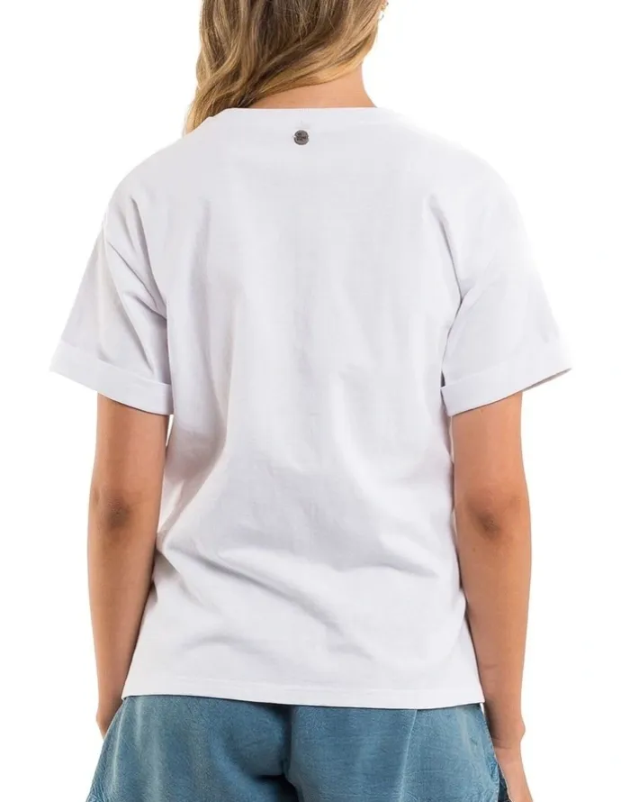 All About Eve Washed Tee in White