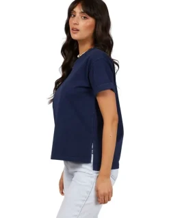 All About Eve Washed Tee in Navy