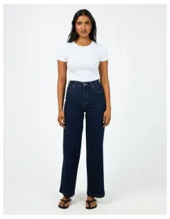 All About Eve Jacqui Wide Leg Jeans in Blue
