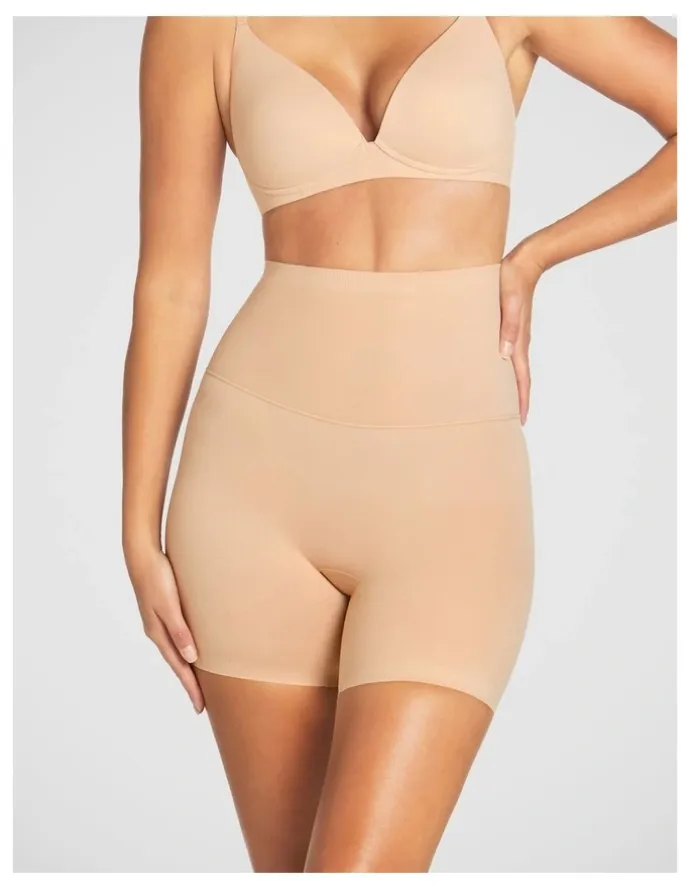 Ambra Complete Grip Waisted Short in Nude