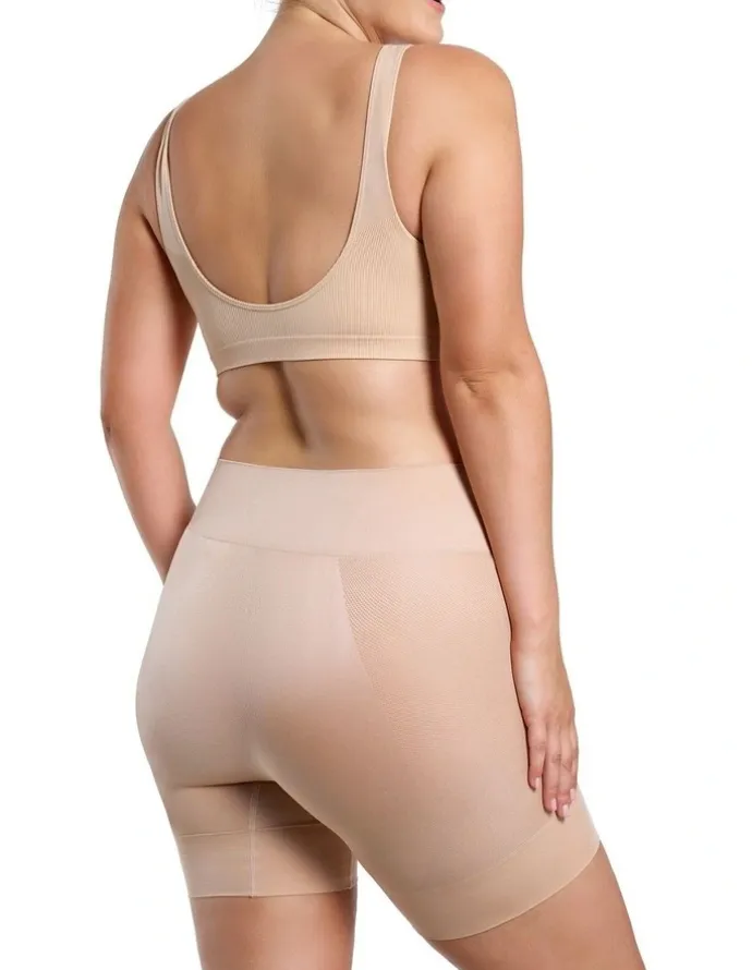 Ambra Curvesque Anti Chafing Short in Beige