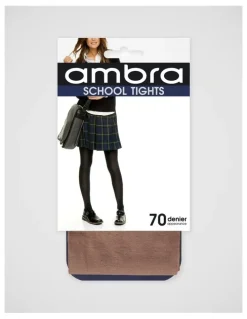 Ambra 70D Matte Opaque School Tight in Natural