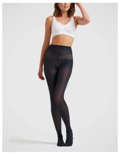 Ambra 70D Matte Opaque School Tight in College Navy