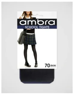 Ambra 70D Matte Opaque School Tight in Winter Grey
