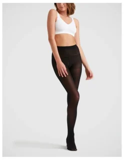 Ambra 70D Matte Opaque School Tight in Black