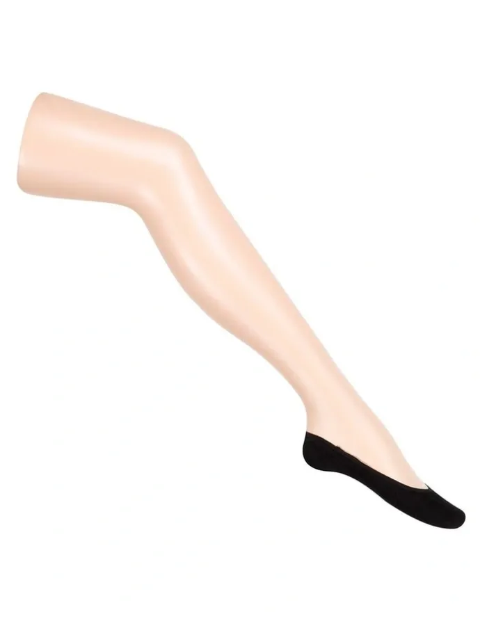 Ambra Ecostyle Bamboo Footlet 2 Pair Socks in Black