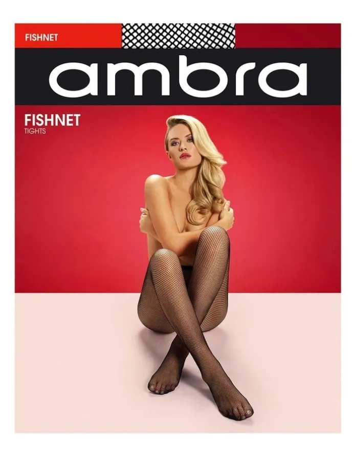 Ambra Fishnet Stockings in Black