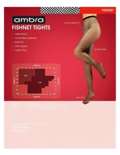 Ambra Fishnet Stockings in Black