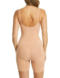Ambra Killer Curve Shape Suit in Toffee