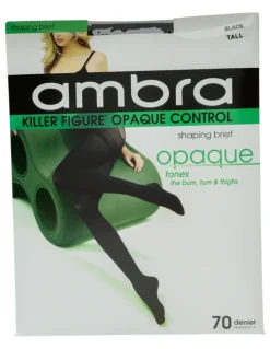 Ambra Killer Figure Opaque Tight Black