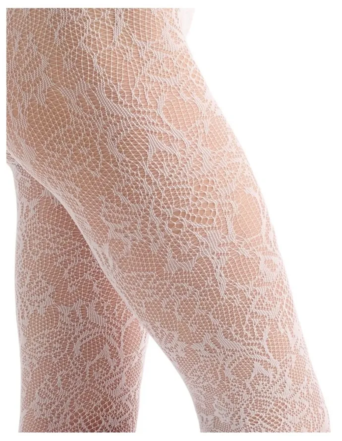 Ambra Lace Illusion Tight in White