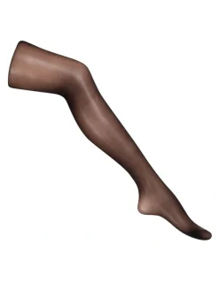 Ambra Ladder Resist Sheer To Waist Pantyhose in Black