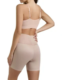 Ambra Micro Grip Shorts in Rose Beige